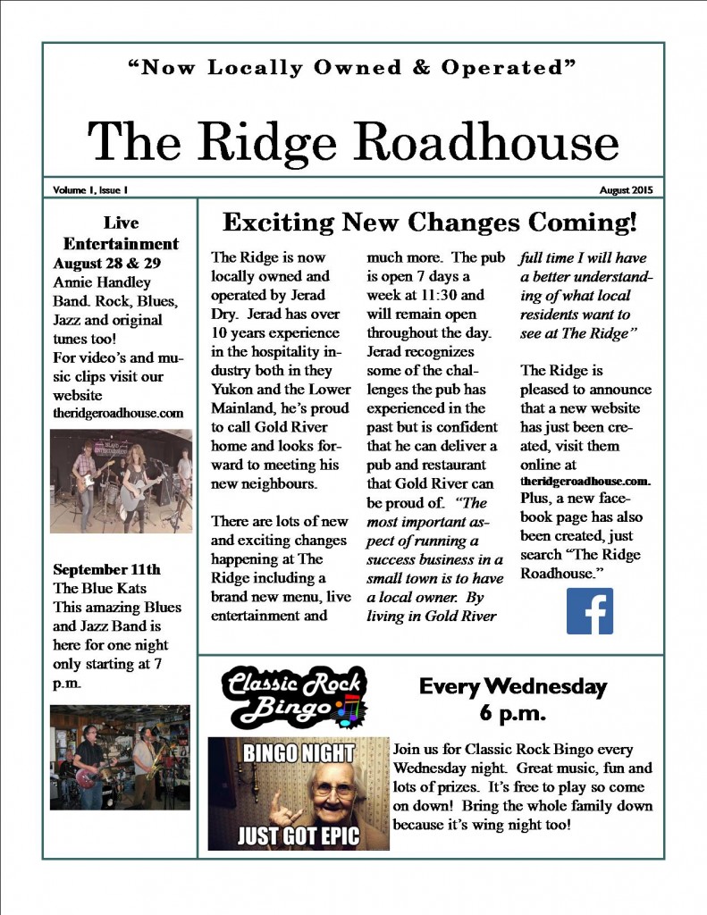 The Ridge Newsletter