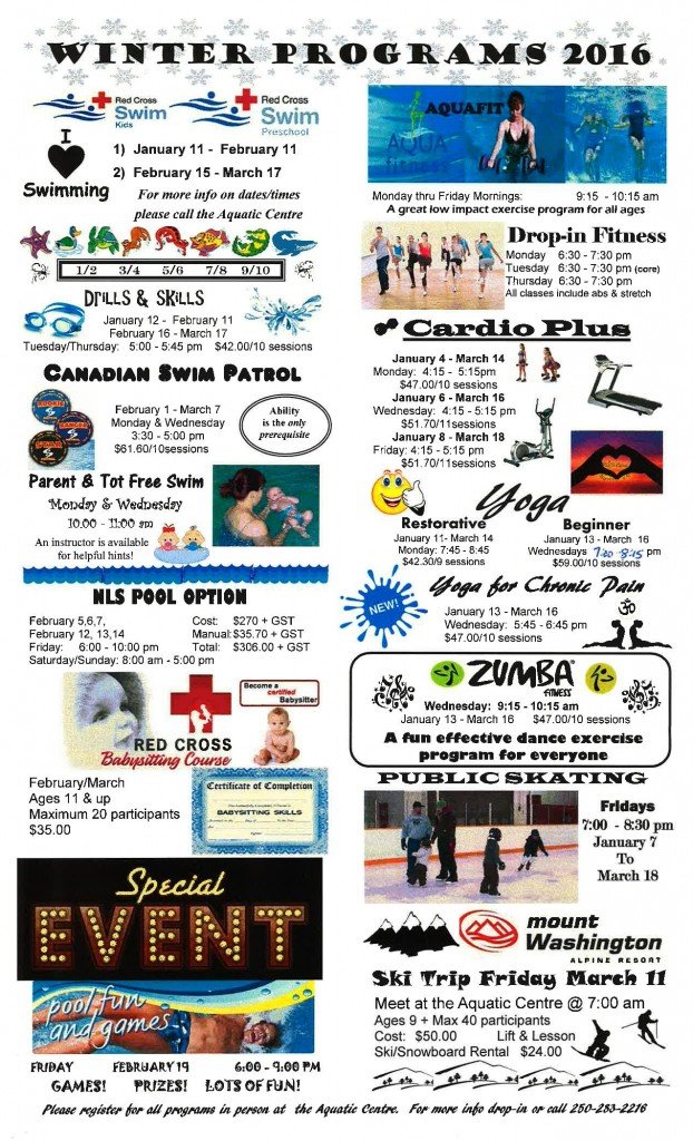 Winter 2016 Programs