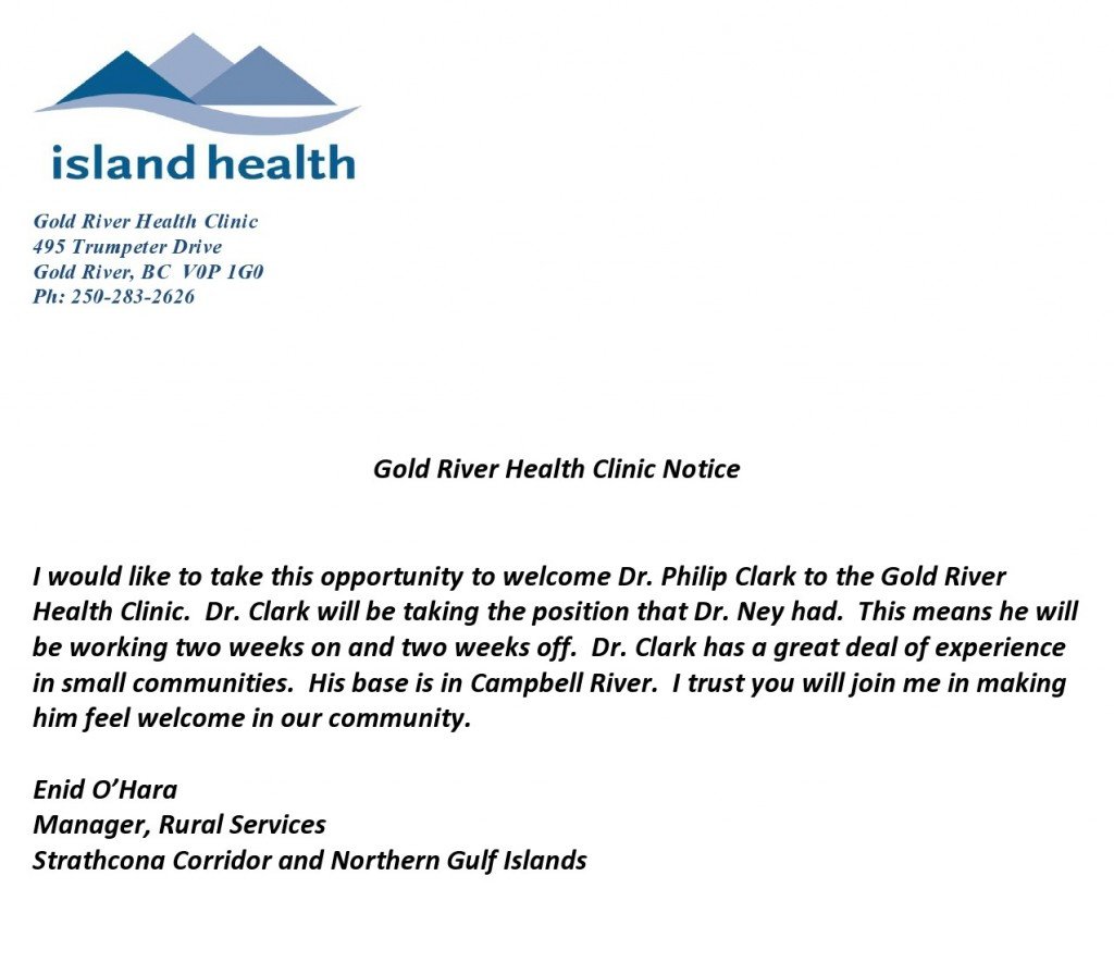 Dr. Clark Notice