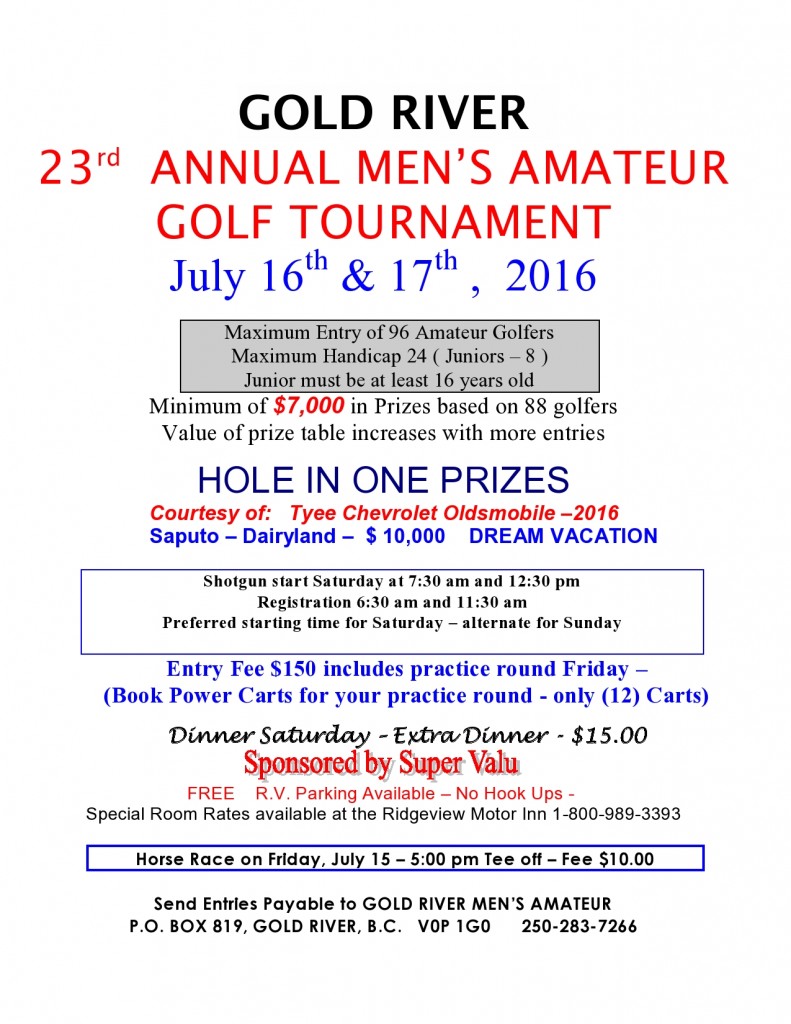 Men's Amatuer Tournament