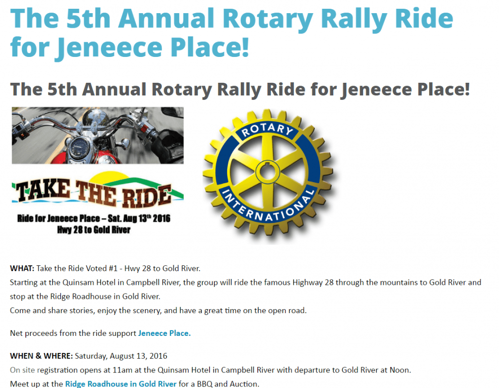 ride for jeneece 2016