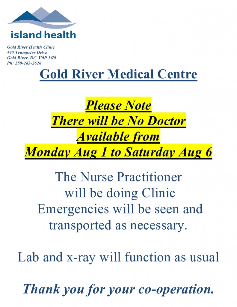 Aug 2016 no doctor notice